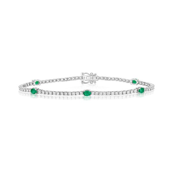 18k White Gold Emerald Cut Diamond Tennis Bracelet 10.25 ctw – NYC Luxury