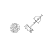 Diamond Stud Earrings 0.07ct, 9k White Gold